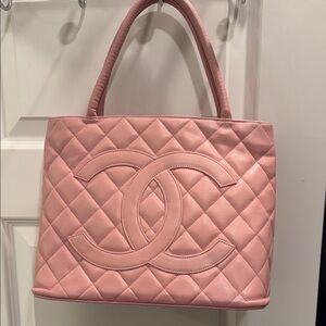 Chanel Light Pink Quilted Tote